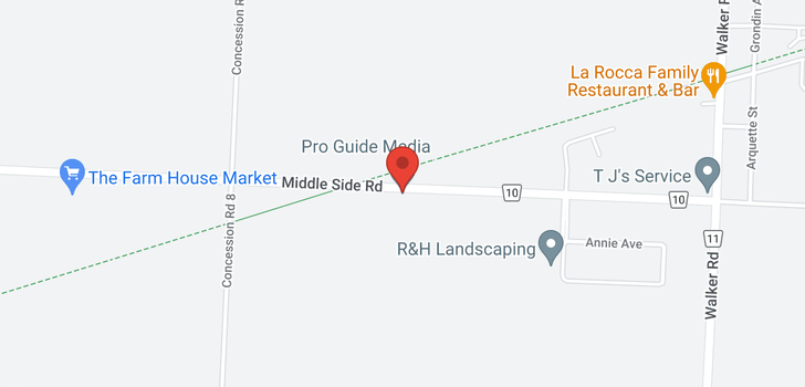 map of 8331 Middle Side ROAD